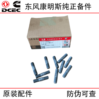 Dongfeng Cummins ISLE ISDE 6BT Construction Machinery Engine Parts 3818823 Turbocharger Double Head Bolt